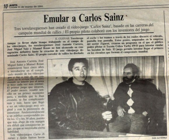 Carlos Sainz - Periódico Alerta 1991